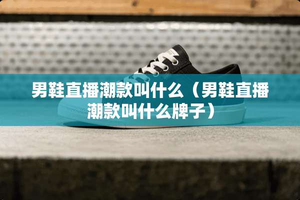 男鞋直播潮款叫什么（男鞋直播潮款叫什么牌子）