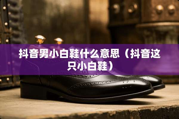 抖音男小白鞋什么意思（抖音这只小白鞋）