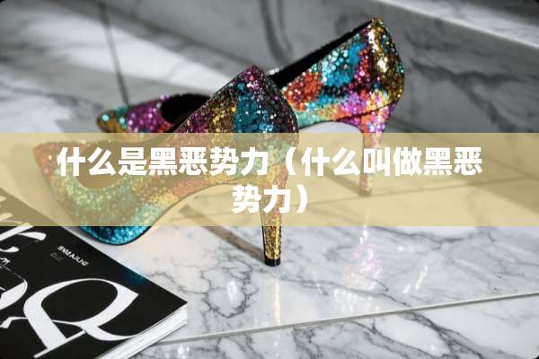 什么是黑恶势力（什么叫做黑恶势力）