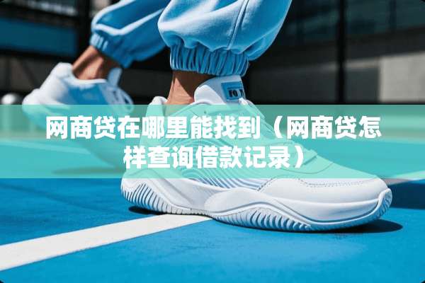 网商贷在哪里能找到（网商贷怎样查询借款记录）