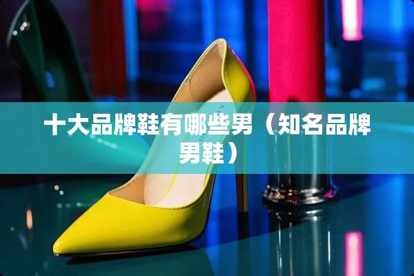 十大品牌鞋有哪些男（知名品牌男鞋）