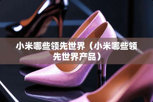 小米哪些领先世界（小米哪些领先世界产品）
