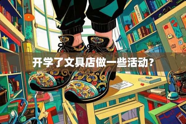 开学了文具店做一些活动？