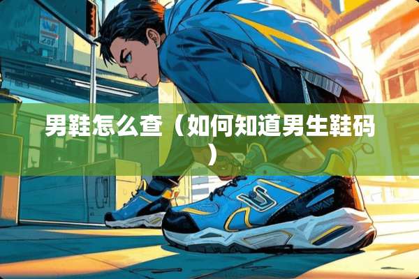 男鞋怎么查（如何知道男生鞋码）