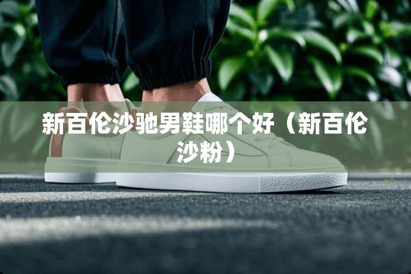 新百伦沙驰男鞋哪个好（新百伦沙粉）