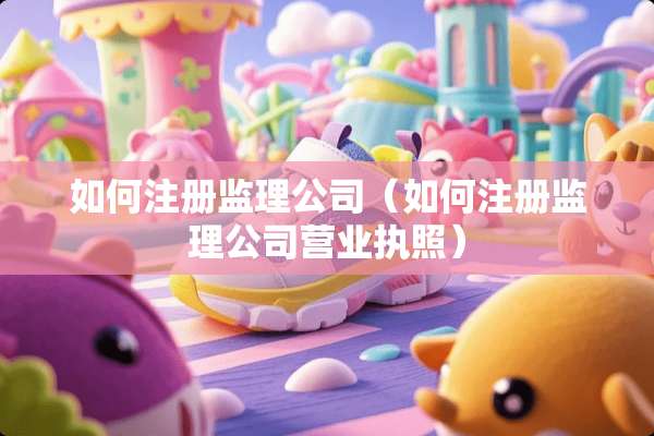 如何注册监理公司（如何注册监理公司营业执照）