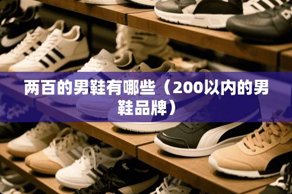 两百的男鞋有哪些（200以内的男鞋品牌）