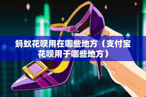 蚂蚁花呗用在哪些地方（支付宝花呗用于哪些地方）