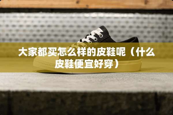 大家都买怎么样的皮鞋呢（什么皮鞋便宜好穿）