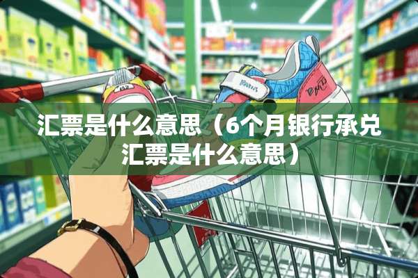 汇票是什么意思（6个月银行承兑汇票是什么意思）