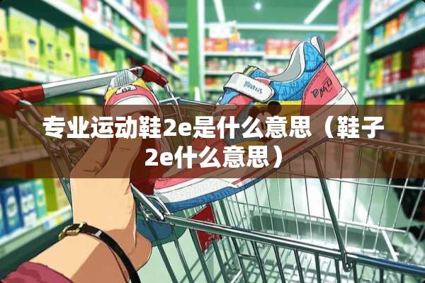 专业运动鞋2e是什么意思（鞋子2e什么意思）