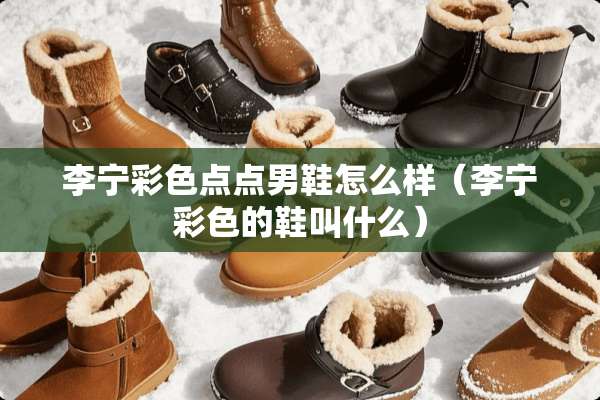 李宁彩色点点男鞋怎么样（李宁彩色的鞋叫什么）