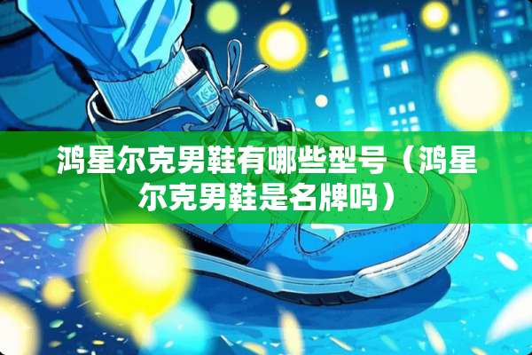 鸿星尔克男鞋有哪些型号（鸿星尔克男鞋是名牌吗）