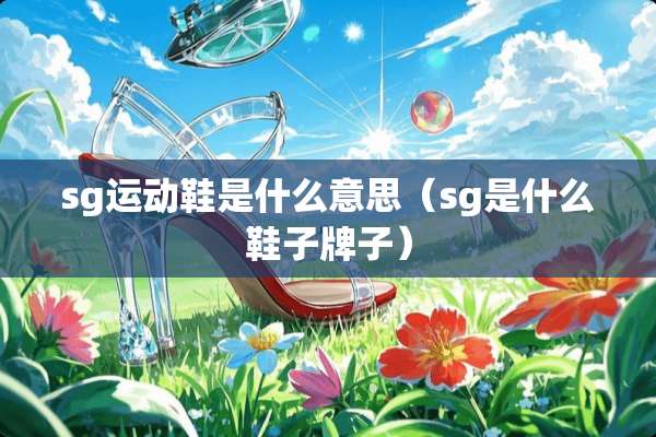 sg运动鞋是什么意思（sg是什么鞋子牌子）