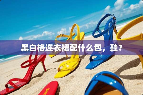 黑白格连衣裙配什么包，鞋？