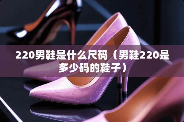 220男鞋是什么尺码（男鞋220是多少码的鞋子）
