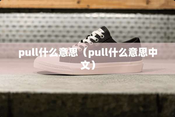 pull什么意思（pull什么意思中文）