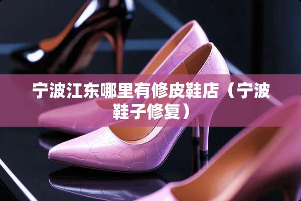 宁波江东哪里有修皮鞋店（宁波鞋子修复）