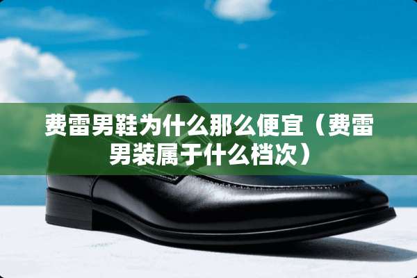费雷男鞋为什么那么便宜(费雷男装属于什么档次) 费雷男鞋为什么那么便宜(费雷男装属于什么档次)