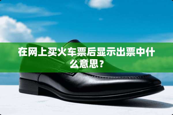 在网上买***后显示出票中什么意思？