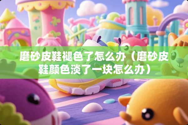 磨砂皮鞋褪色了怎么办(磨砂皮鞋颜色淡了一块怎么办) 磨砂皮鞋褪色了怎么办(磨砂皮鞋颜色淡了一块怎么办)