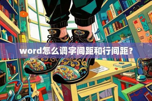 word怎么调字间距和行间距？