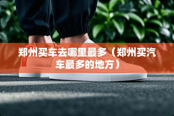 郑州买车去哪里最多(郑州买汽车最多的地方) 郑州买车去哪里最多(郑州买汽车最多的地方)