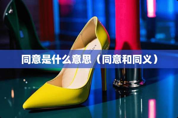 同意是什么意思(同意和同义) 同意是什么意思(同意和同义)