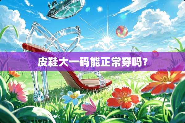 皮鞋大**能正常穿吗？