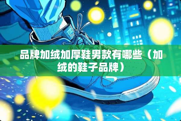品牌加绒加厚鞋男款有哪些（加绒的鞋子品牌）