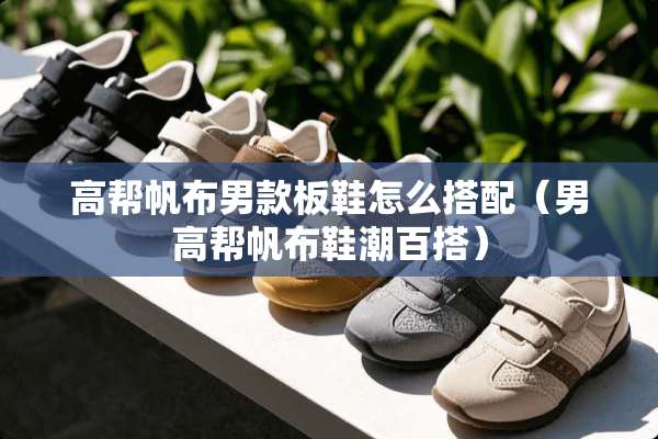 高帮帆布男款板鞋怎么搭配（男高帮帆布鞋潮百搭）