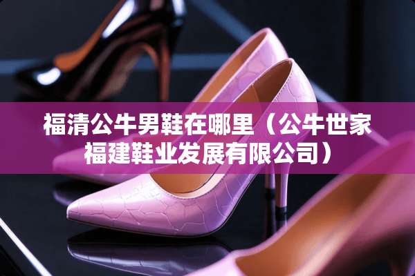 福清公牛男鞋在哪里(公牛世家福建鞋业发展有限公司) 福清公牛男鞋在哪里(公牛世家福建鞋业发展有限公司)