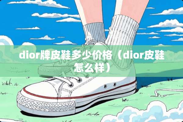 dior牌皮鞋多少价格（dior皮鞋怎么样）