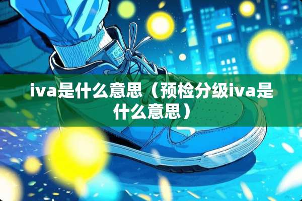 iva是什么意思（预检分级iva是什么意思）