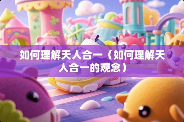 如何理解天人合一（如何理解天人合一的观念）