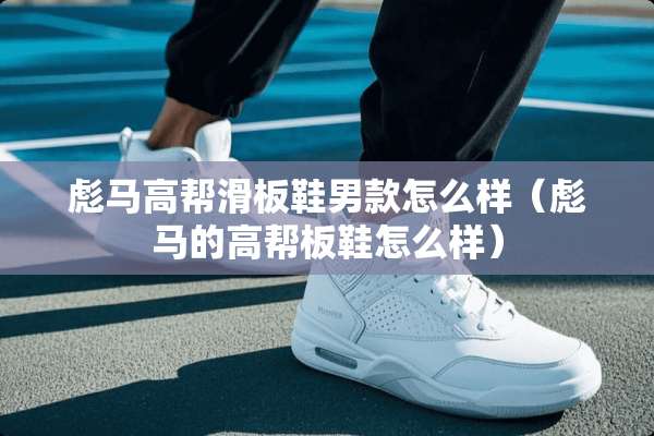 彪马高帮滑板鞋男款怎么样（彪马的高帮板鞋怎么样）
