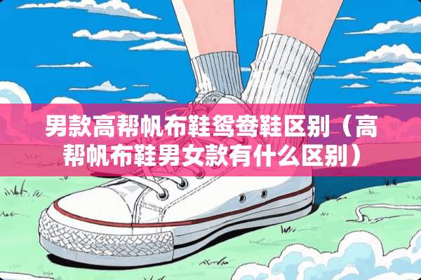 男款高帮帆布鞋鸳鸯鞋区别（高帮帆布鞋男女款有什么区别）