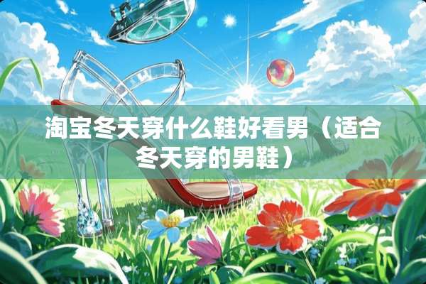 淘宝冬天穿什么鞋好看男（适合冬天穿的男鞋）