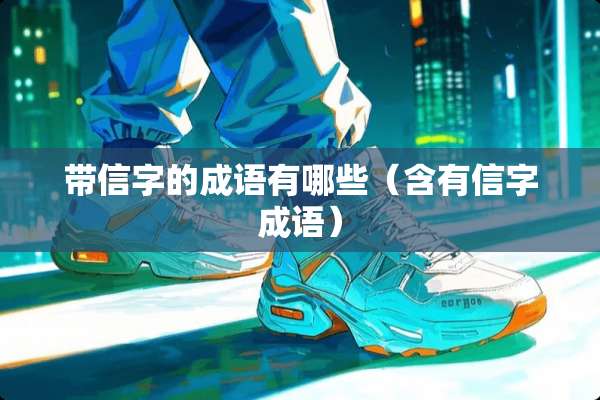 带信字的成语有哪些(含有信字成语) 带信字的成语有哪些(含有信字成语)