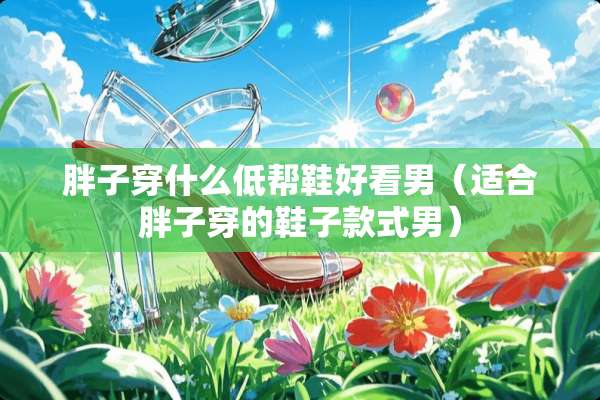 胖子穿什么低帮鞋好看男（适合胖子穿的鞋子款式男）