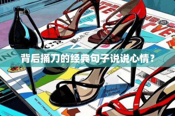 背后捅刀的经典句子说说心情？