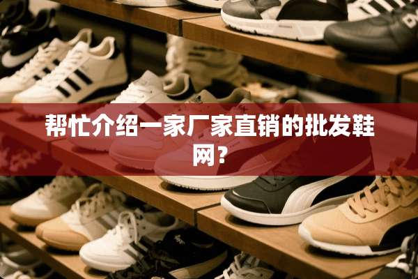 帮忙介绍一家厂家直销的批发鞋网？