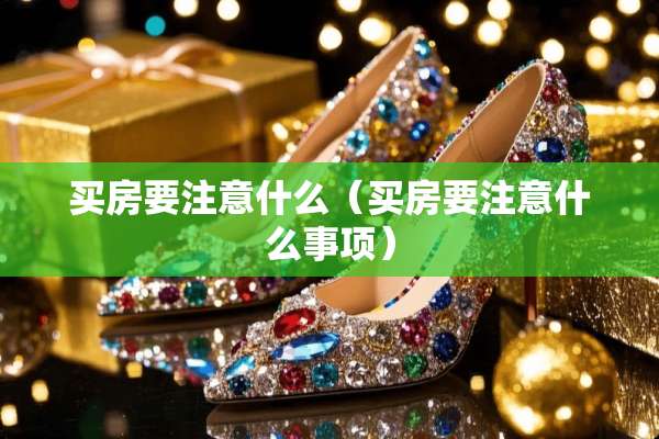 买房要注意什么（买房要注意什么事项）