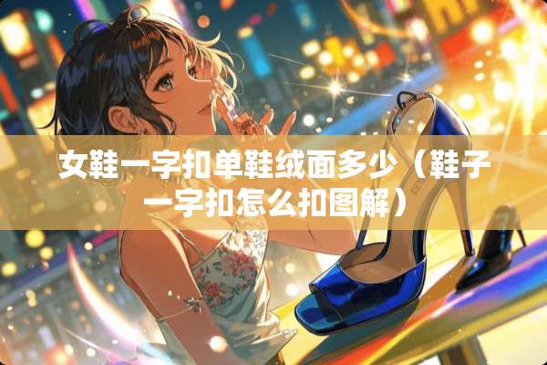 女鞋一字扣单鞋绒面多少（鞋子一字扣怎么扣图解）