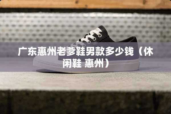 广东惠州老爹鞋男款多少钱（休闲鞋 惠州）