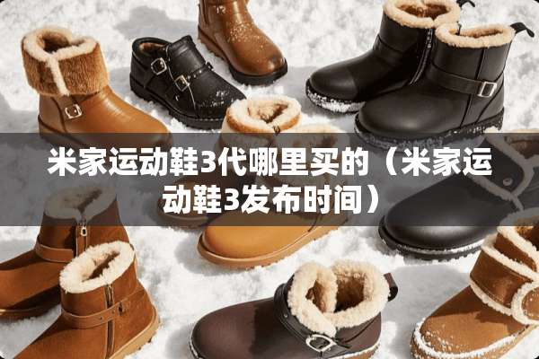 米家运动鞋3代哪里买的（米家运动鞋3发布时间）