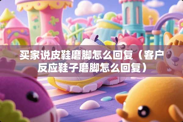 买家说皮鞋磨脚怎么回复（客户反应鞋子磨脚怎么回复）