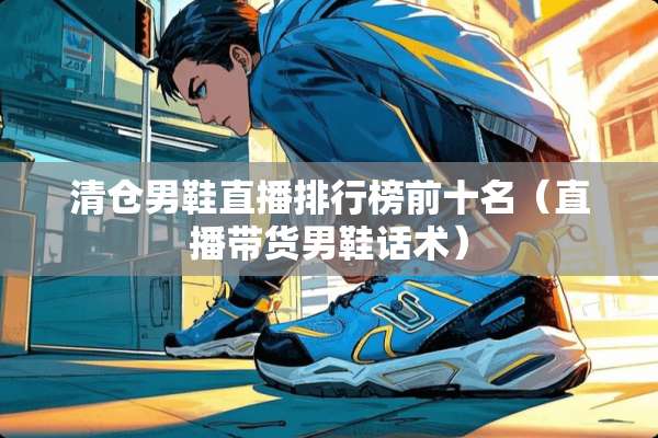 清仓男鞋直播排行榜前十名（直播带货男鞋话术）