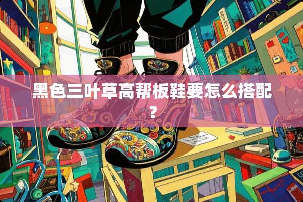 黑色三叶草高帮板鞋要怎么搭配？