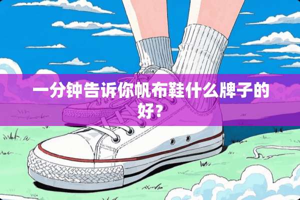 一分钟告诉你帆布鞋什么牌子的好？